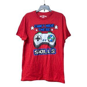 Epic Threads Boy’s Red "Cant Hide These Skills" Graphic Gaming T-Shirt, Sz. L